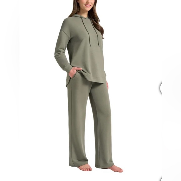 ❤️Max & Mia Women's Hoodie Lounge Set Women's Dark Sage Color New size XS - Picture 2 of 5